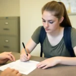 High school student traces permission