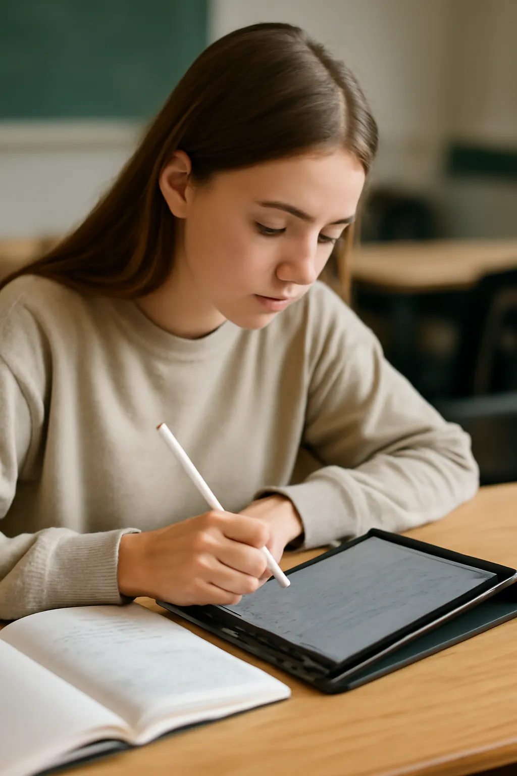 High school student tablet notebook