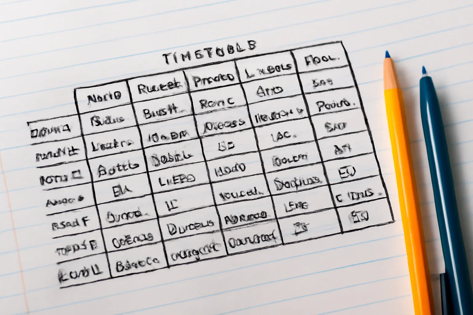 High school student timetable framework