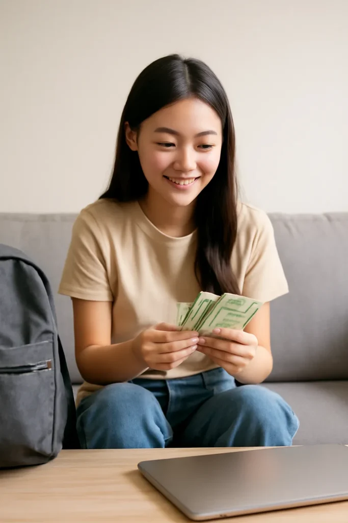 1 million won for college student pocket money