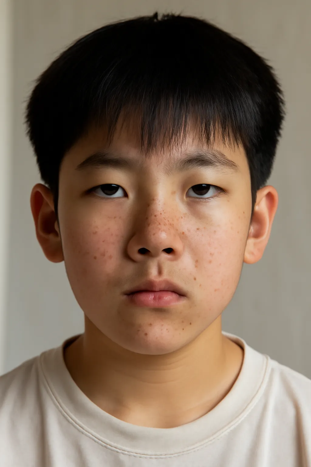 Elementary school student black head dermatology