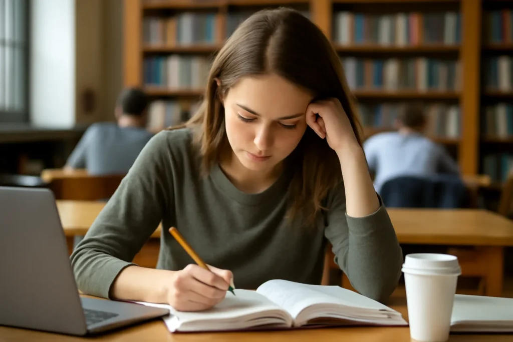 College Student exam period October