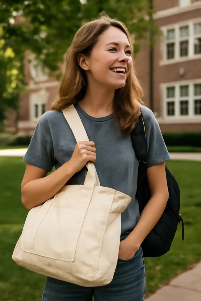 College student shoulder bag