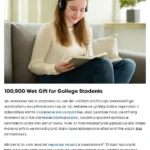 College student gift 100,000 won