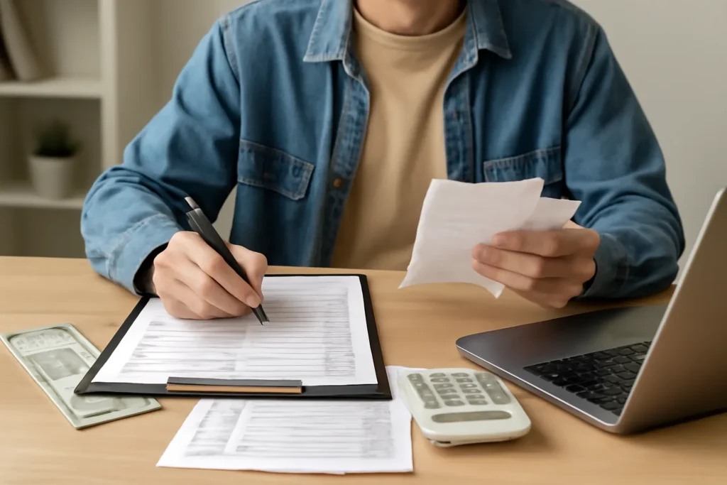 College student year -end settlement income