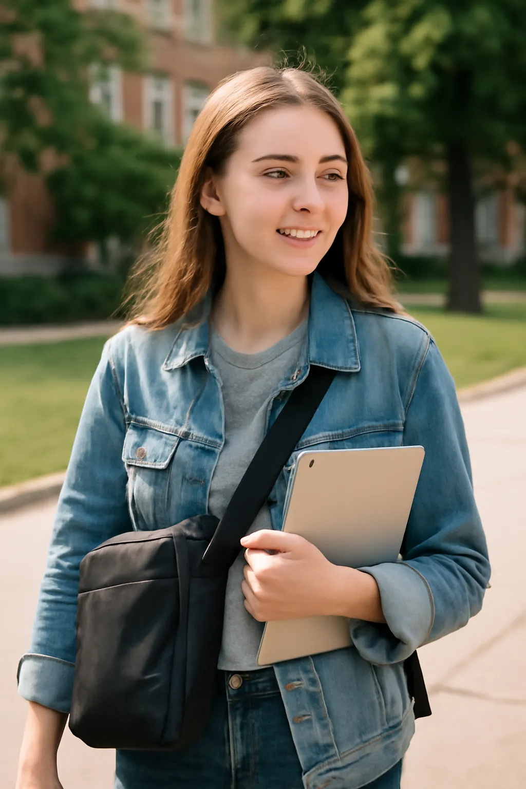 College Student Cross Bag iPad
