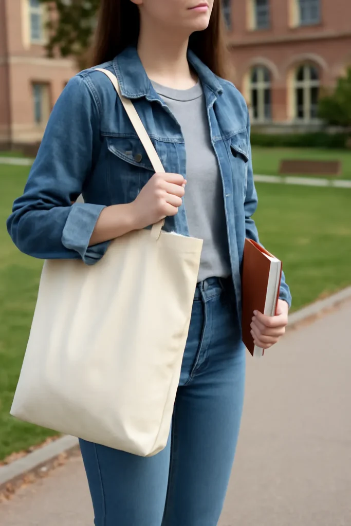 Women's college student bag tote bag