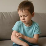 Elementary school student chickenpox