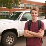 1 ton truck is a high school student