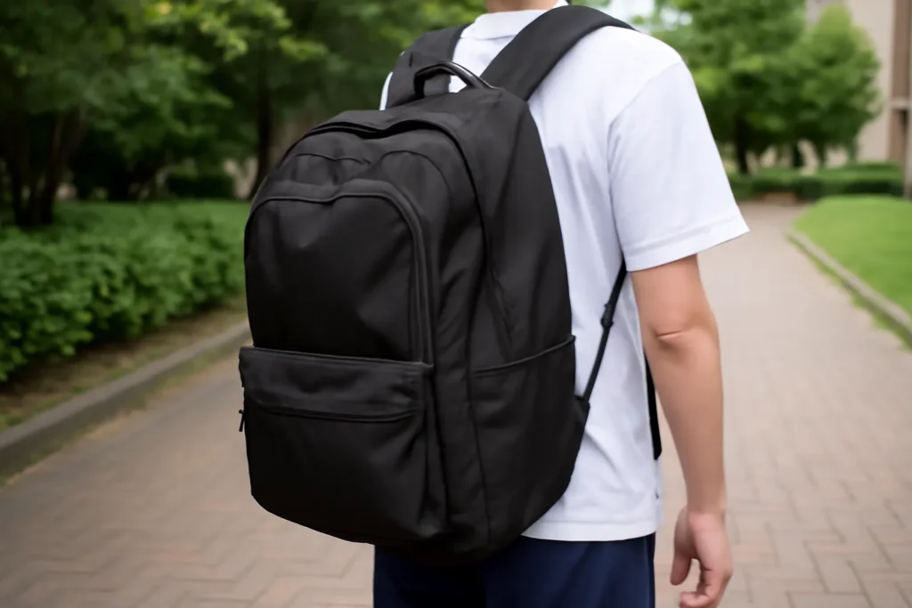 High school student bag size