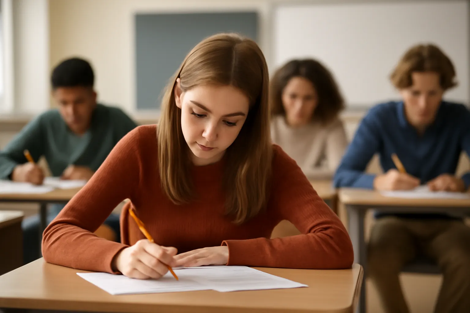 High school student exam