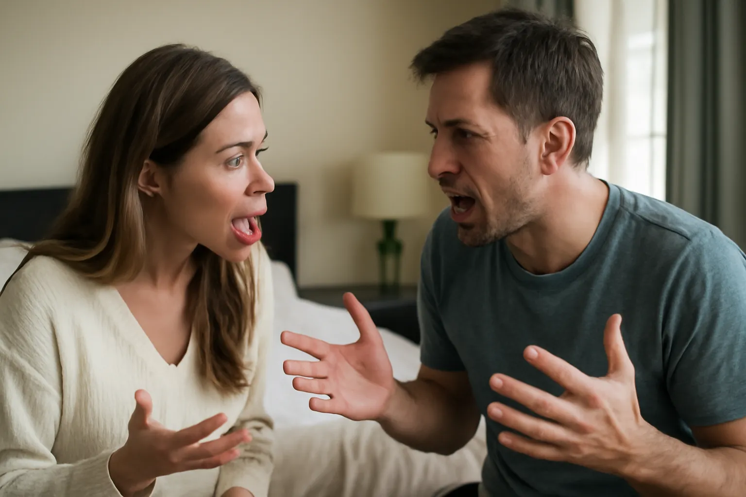 Couple fight dream