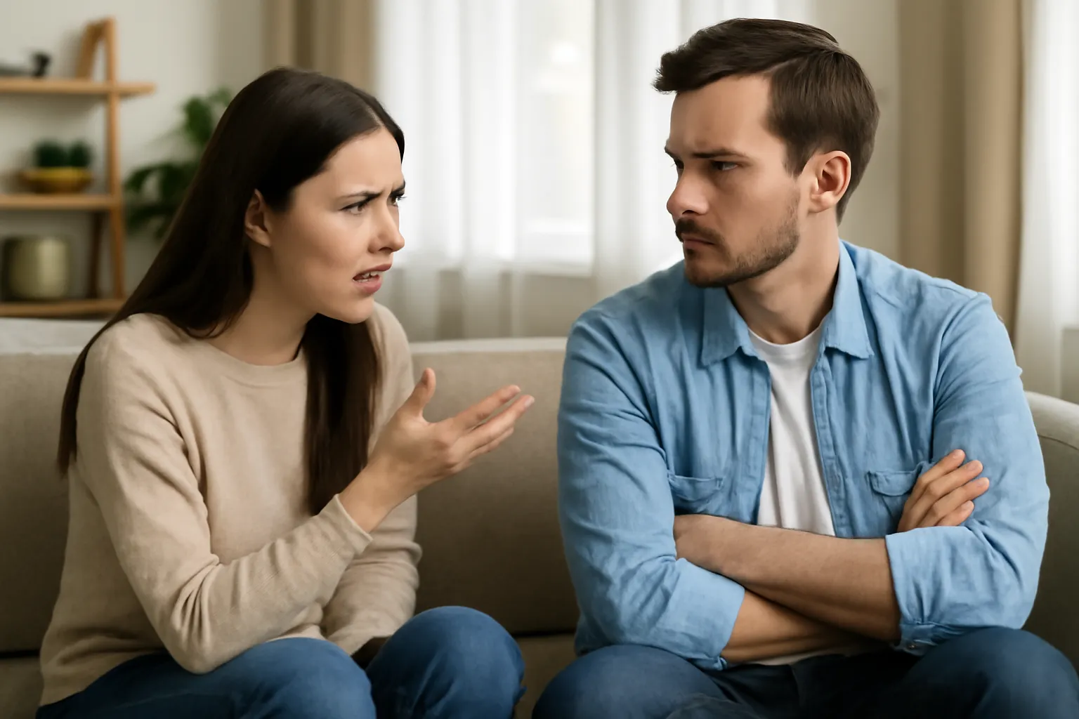 So the couple's fight began