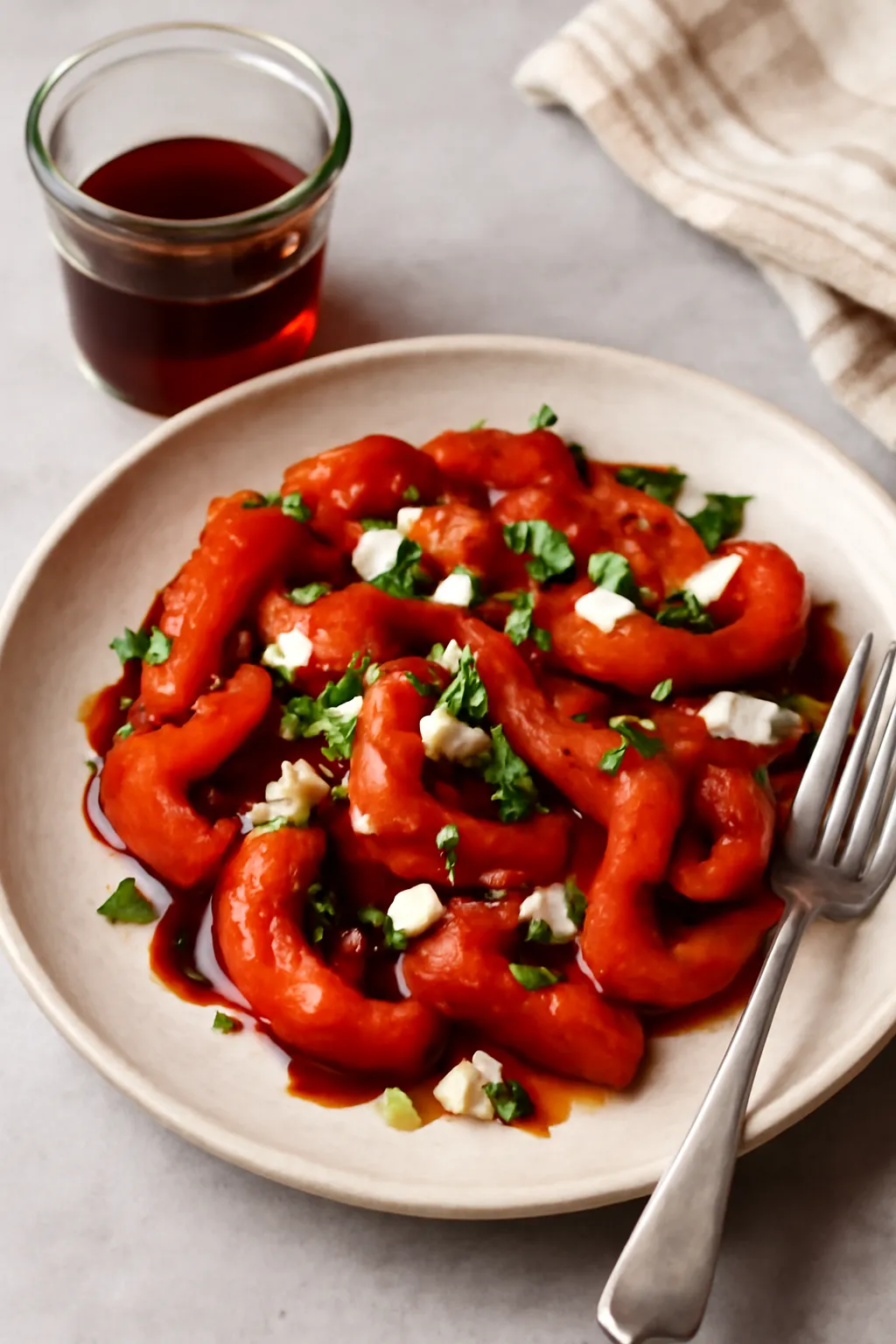 Red wine vinegar dish