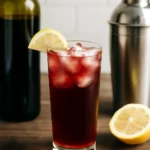 Red wine highball making
