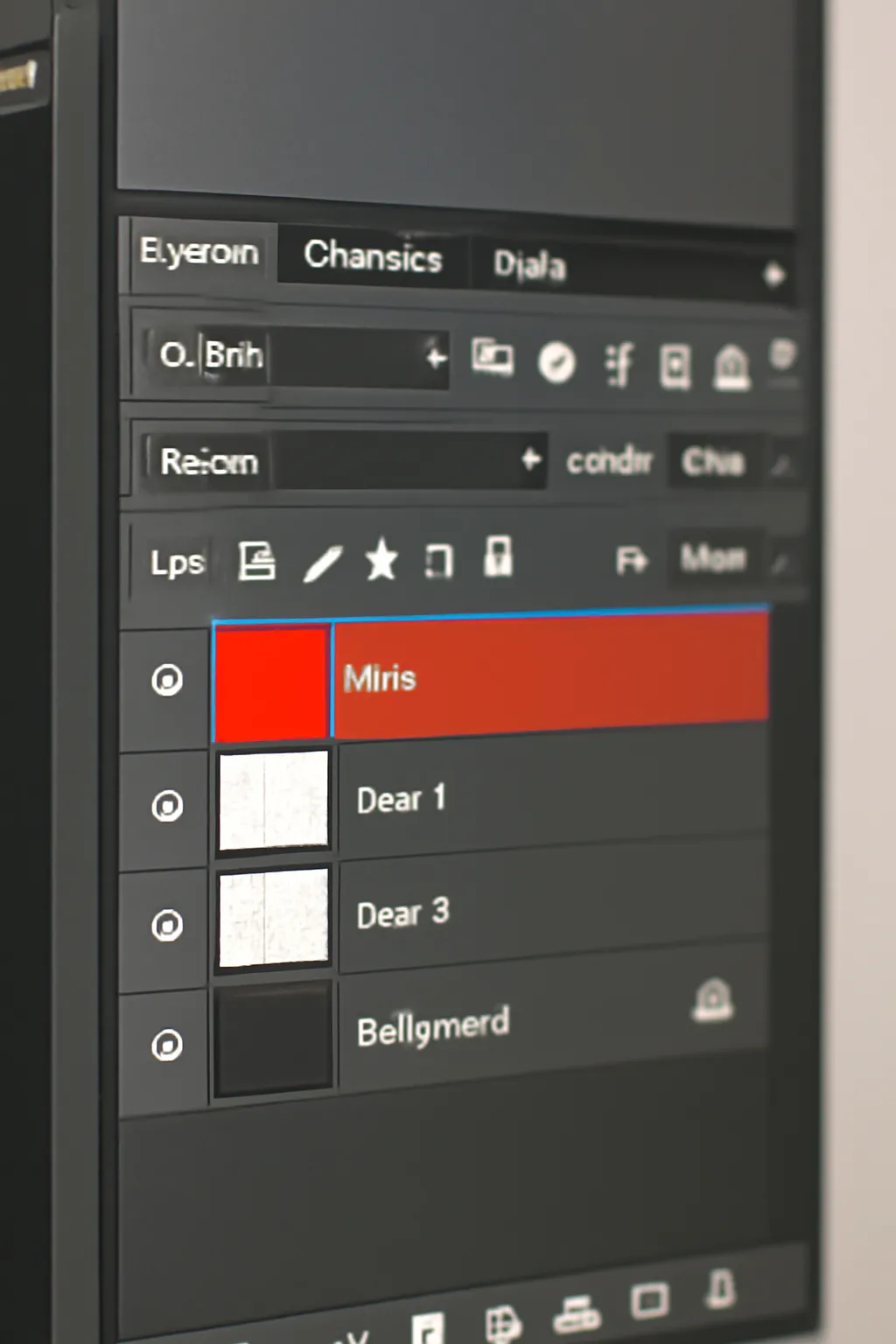 Photoshop layer window