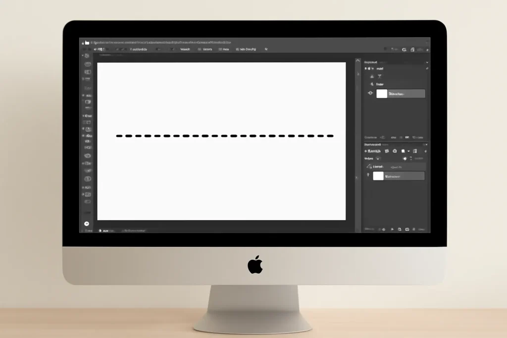 Photoshop dotted line drawing