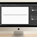 Photoshop dotted line drawing