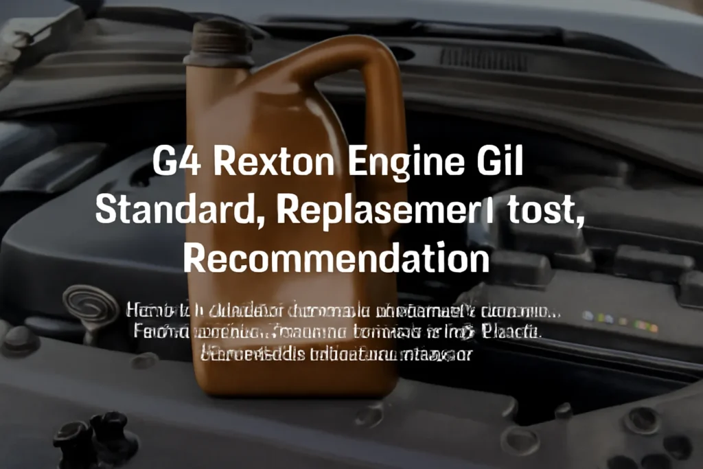 G4 Rexton Engine Oil