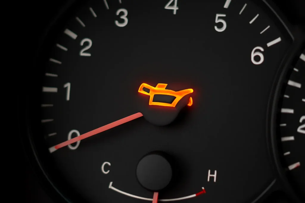 Reasons for engine oil warning lights