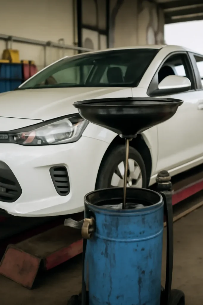 Exchange with engine oilmanki