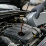 Engine oil synthetic oil exchange cycle