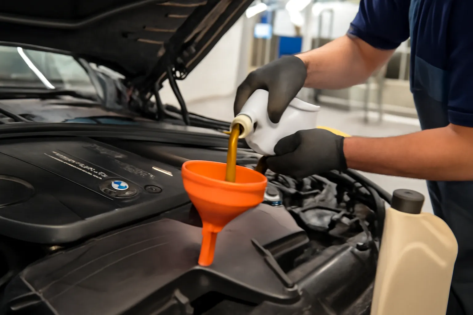 BMW engine oil exchange cycle