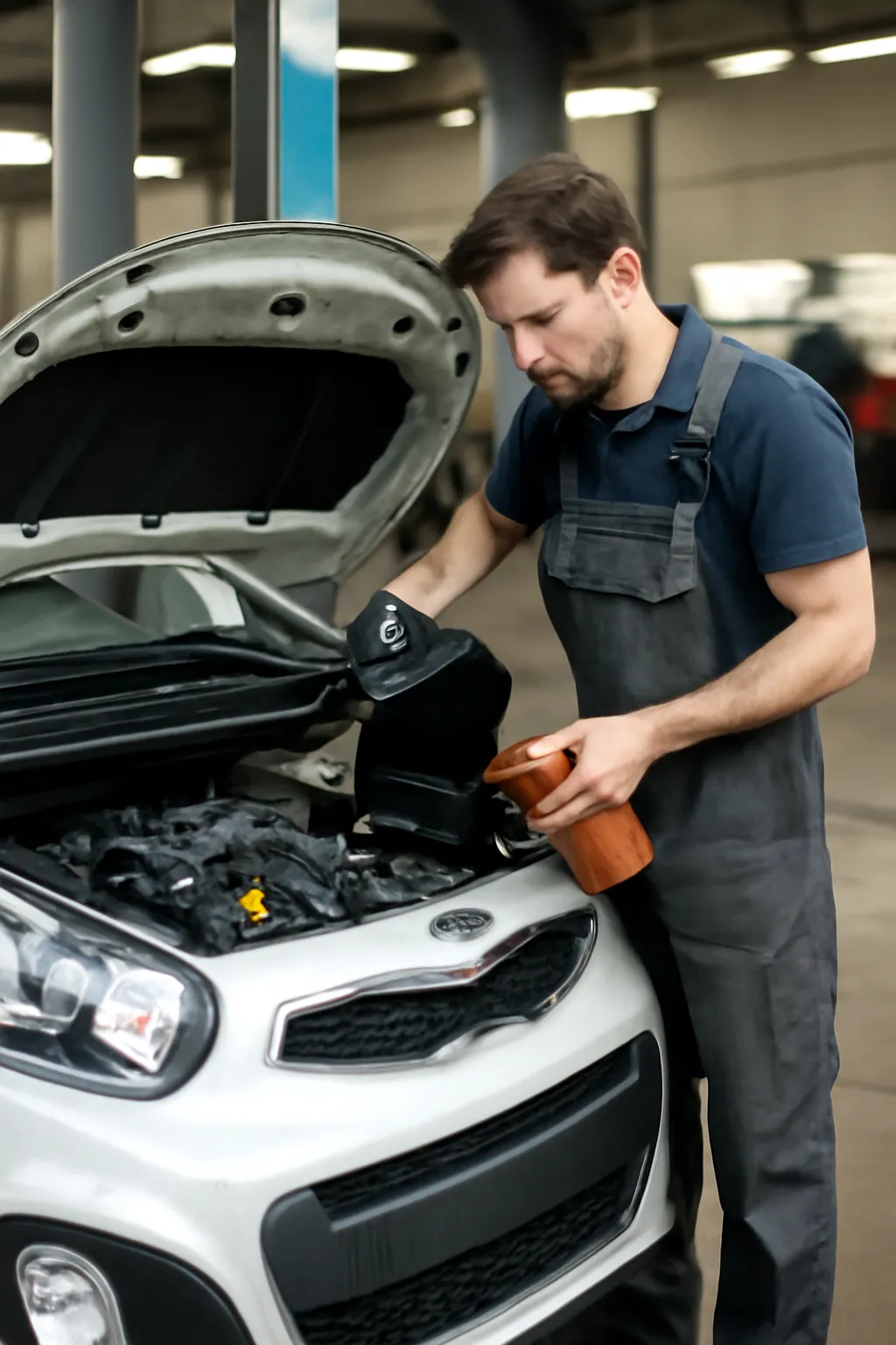 Morning engine oil exchange cost