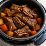 Beef ribs steamed pressure cooker method