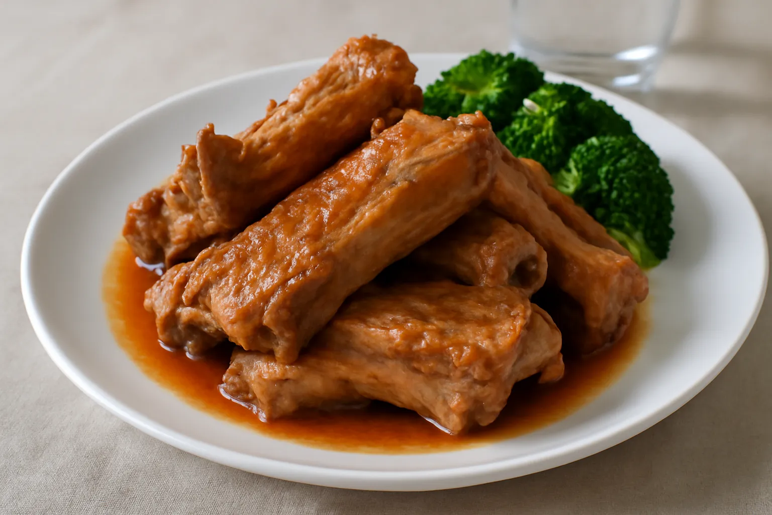 Protested pork ribs steamed parent day recommended food