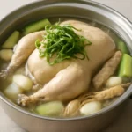 Pressure cooker native chicken Baeksuk