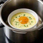 Pressure cooker baked egg induction