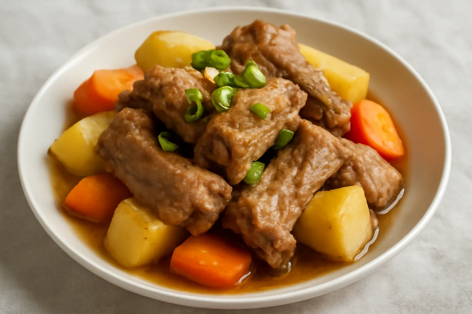 Soft electrical pressure cooker ribs steamed