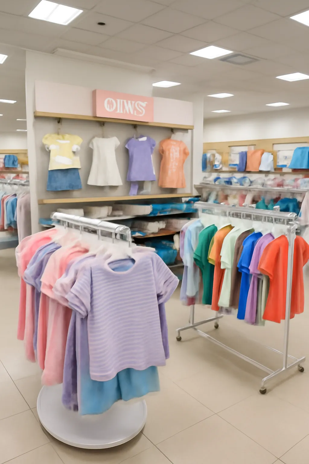Elementary school clothes shopping mall
