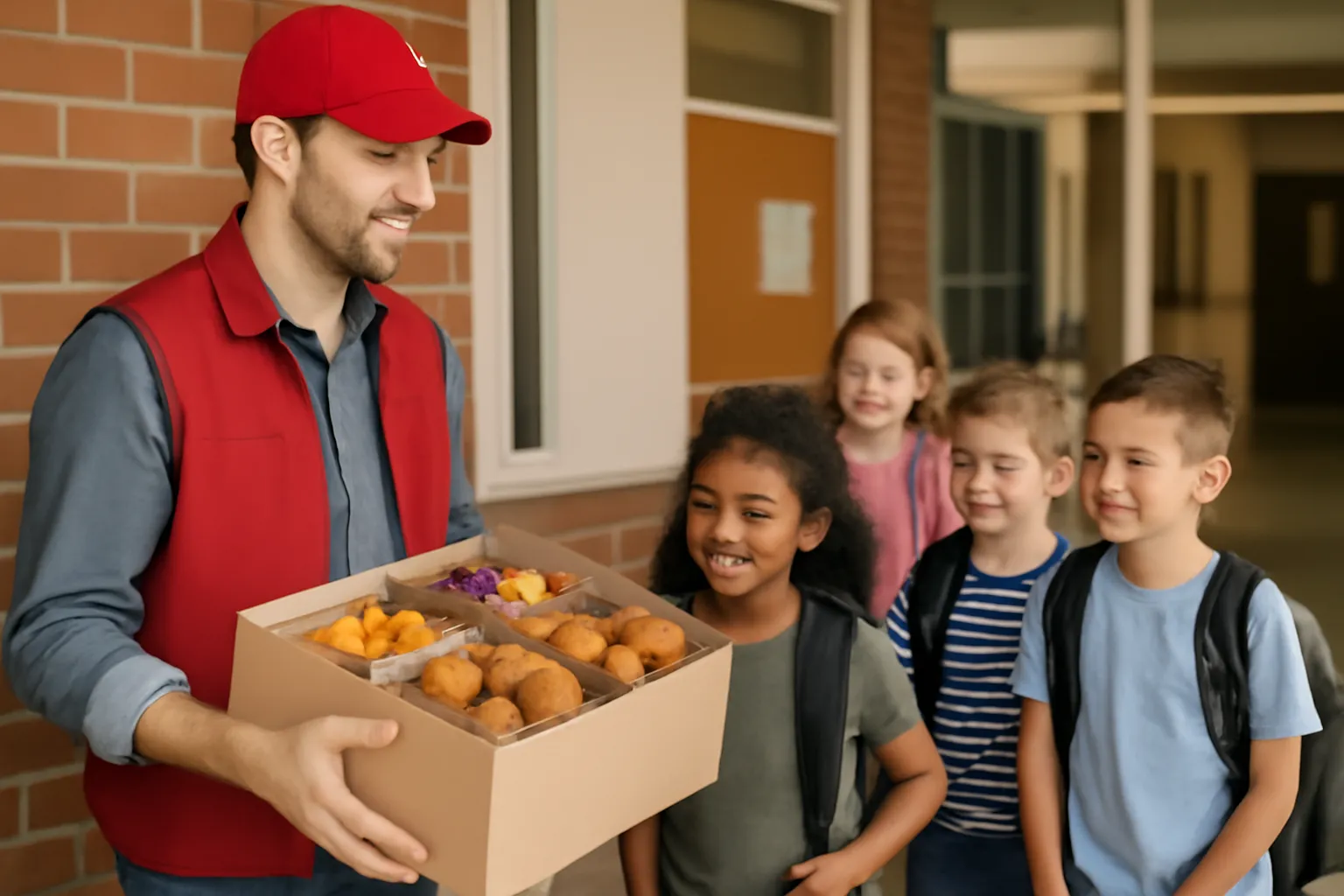 Elementary school snack delivery