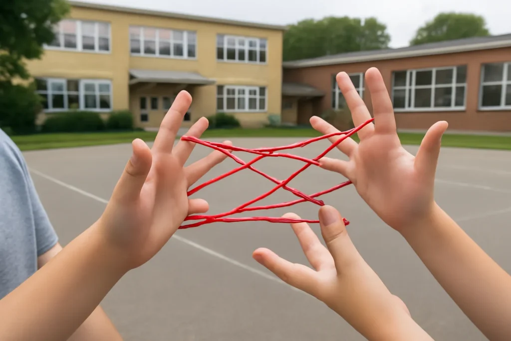 Elementary school game game string