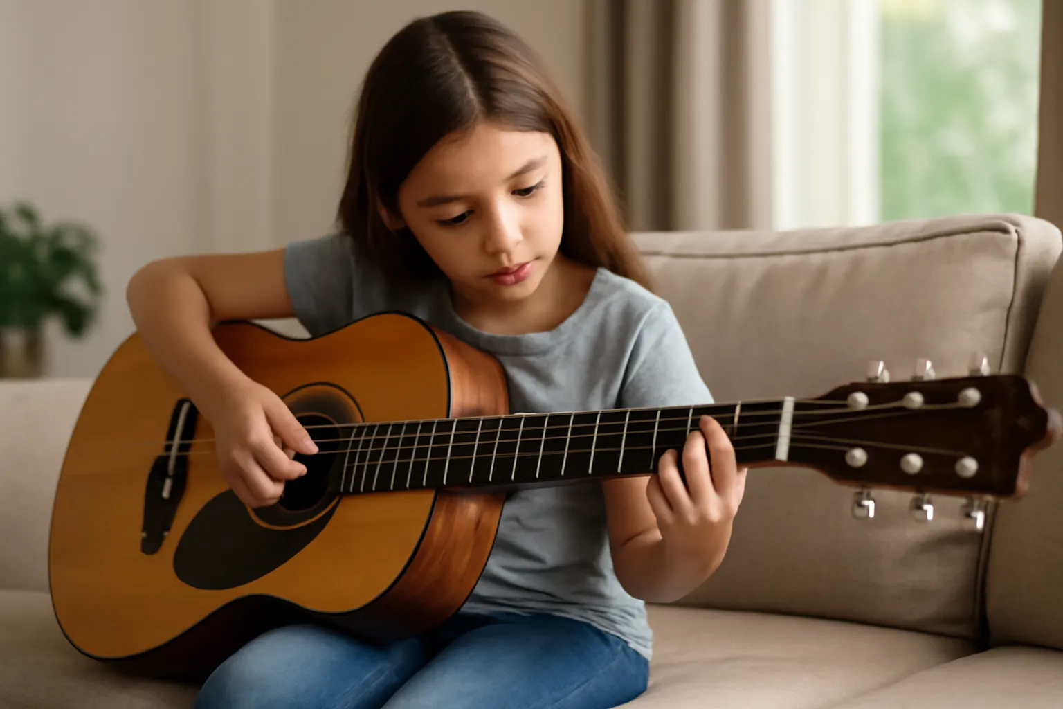 Learn elementary school student guitar