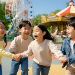 Cheonan, a place where elementary school students play