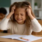 Elementary school student hair pain
