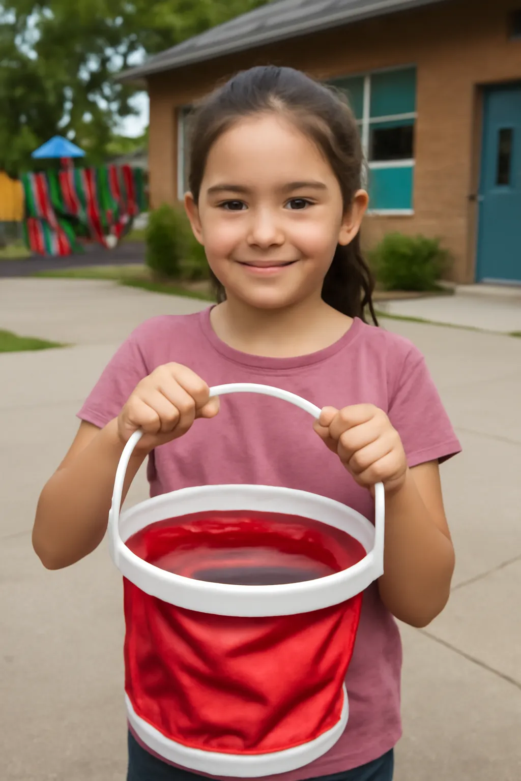 Elementary school student bucket pocket