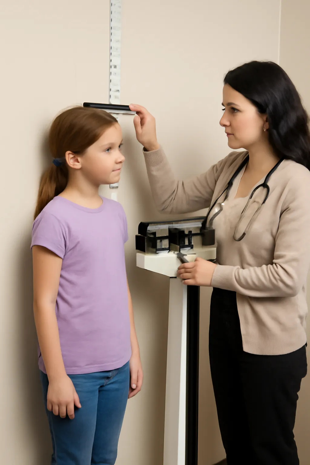 Elementary school student height weight