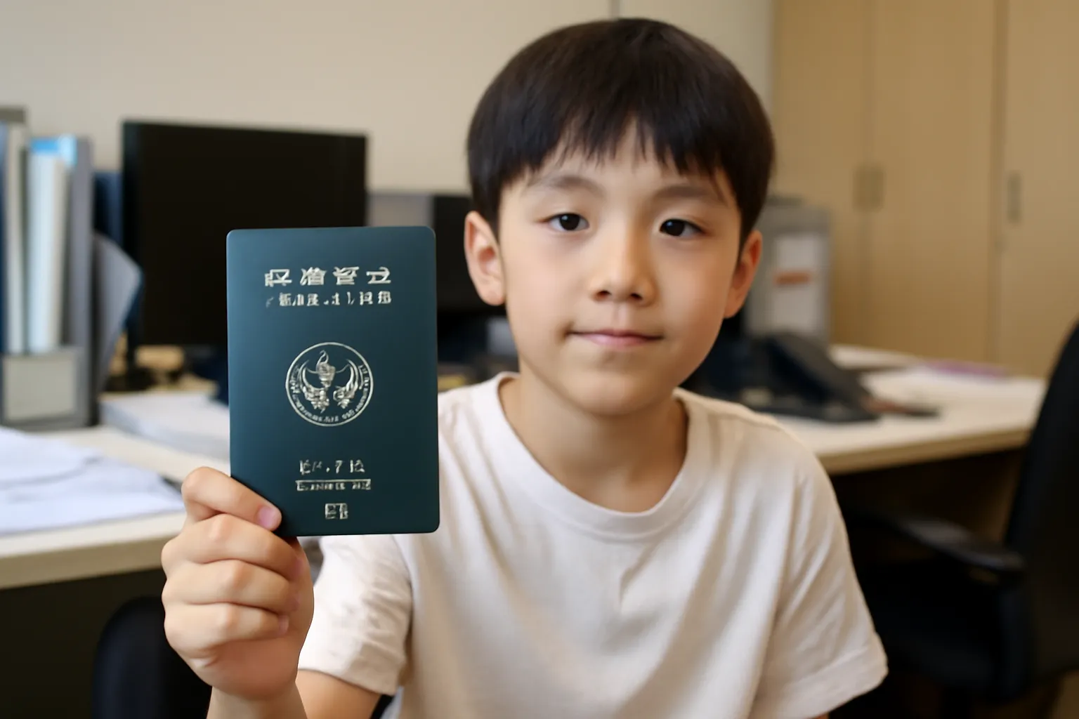 Elementary school student passport issuance