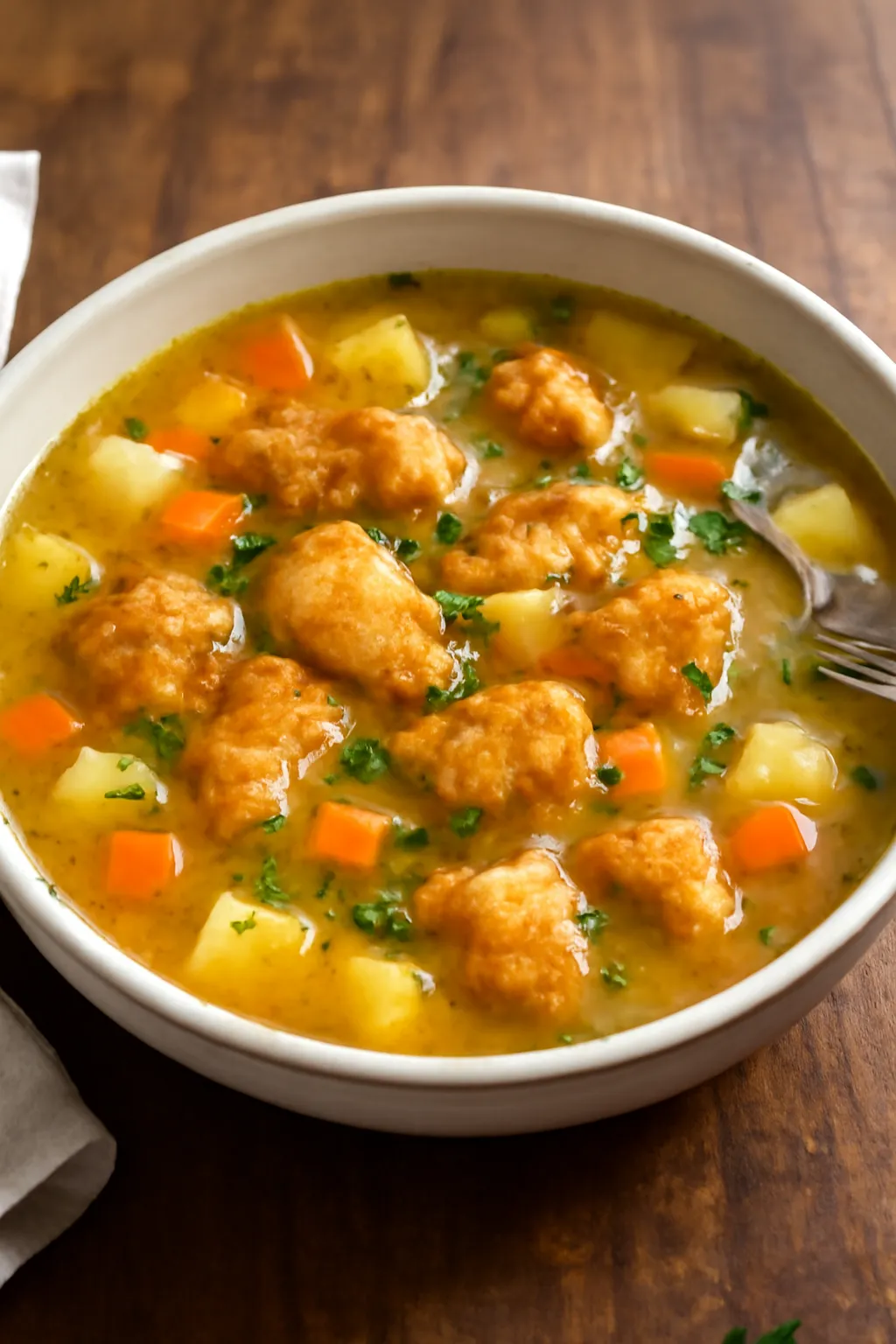 Pressure cooker chicken fried soup