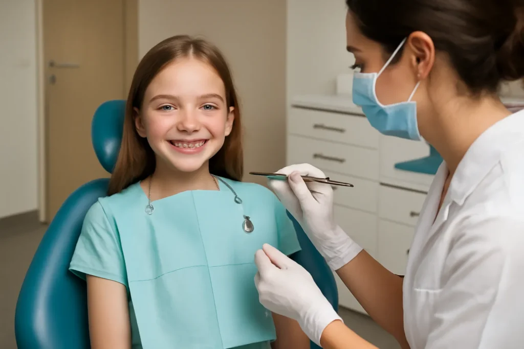 Elementary school teeth orthodontic