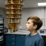 Quantum mechanics for elementary school 5: Pineman and quantum computer