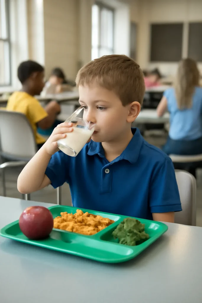 Recommended calcium in elementary school students