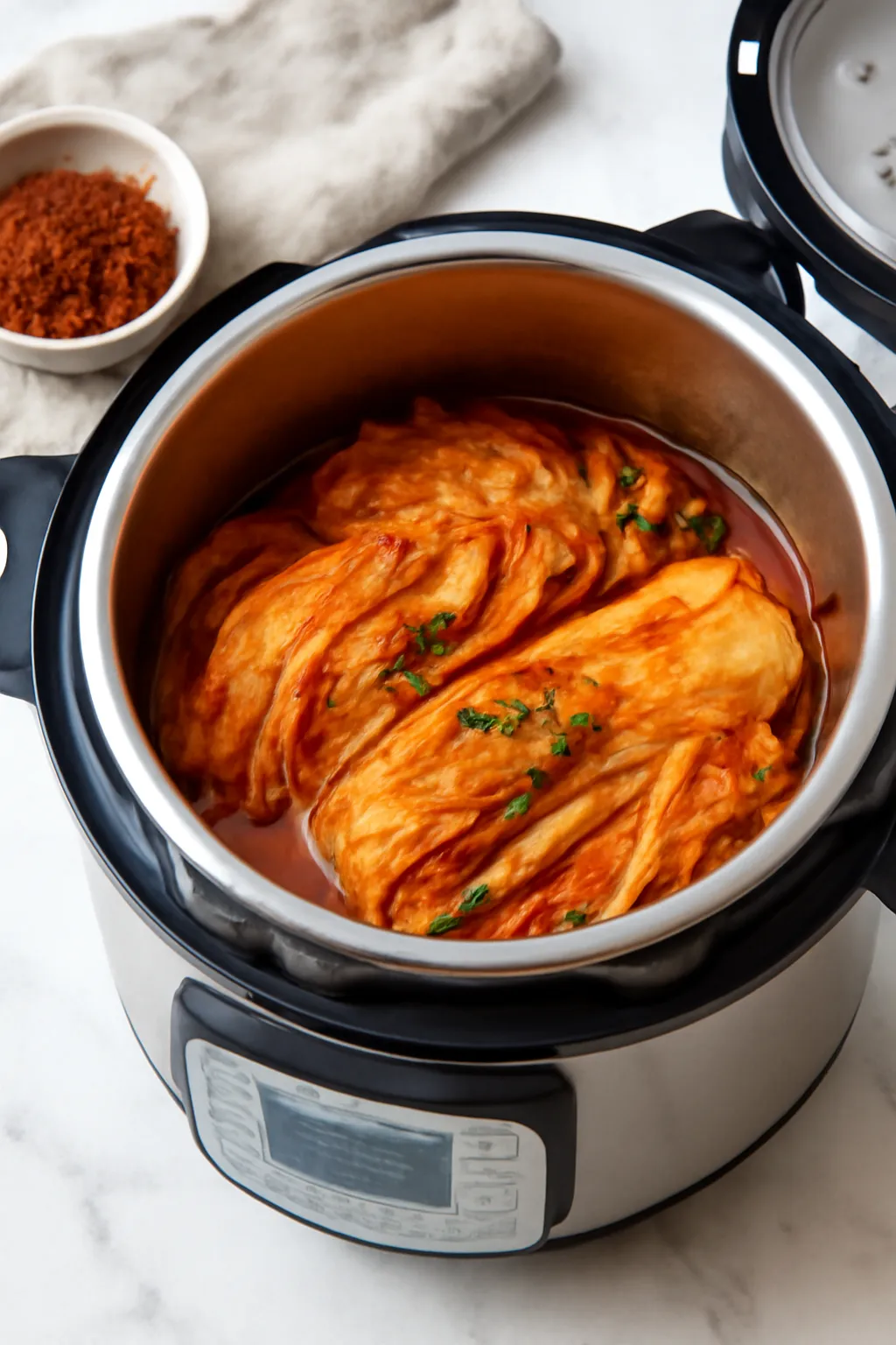 Pressure cooker kimchi steamed kimchi stew steamed