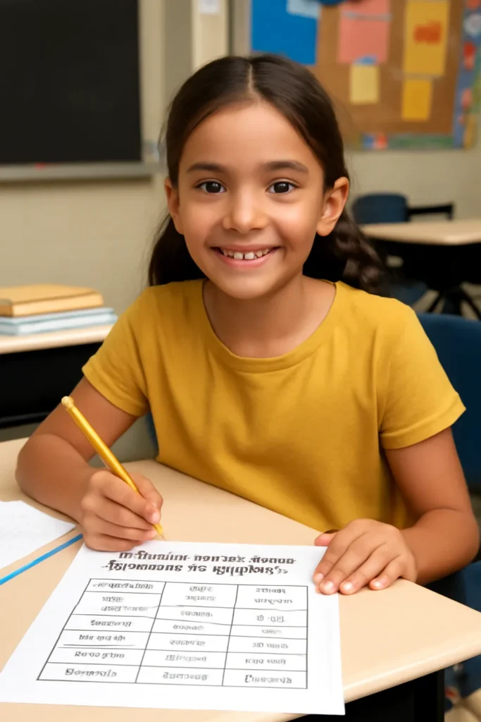 Elementary School Student Pops Standard Table