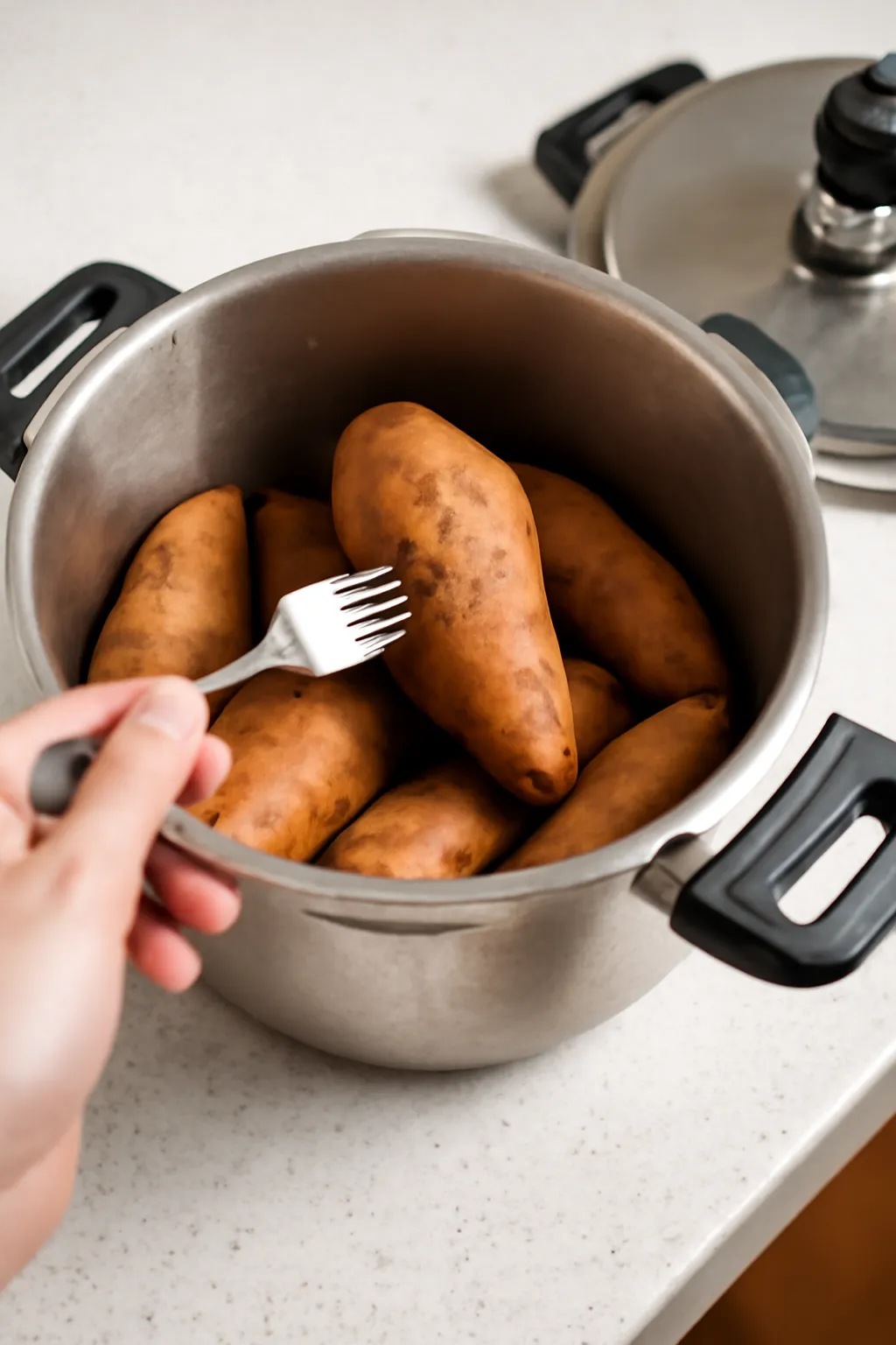 How to stab in a pressure cooker
