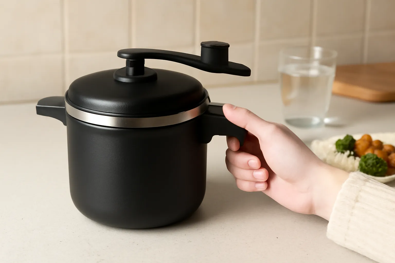 One person for a pressure cooker